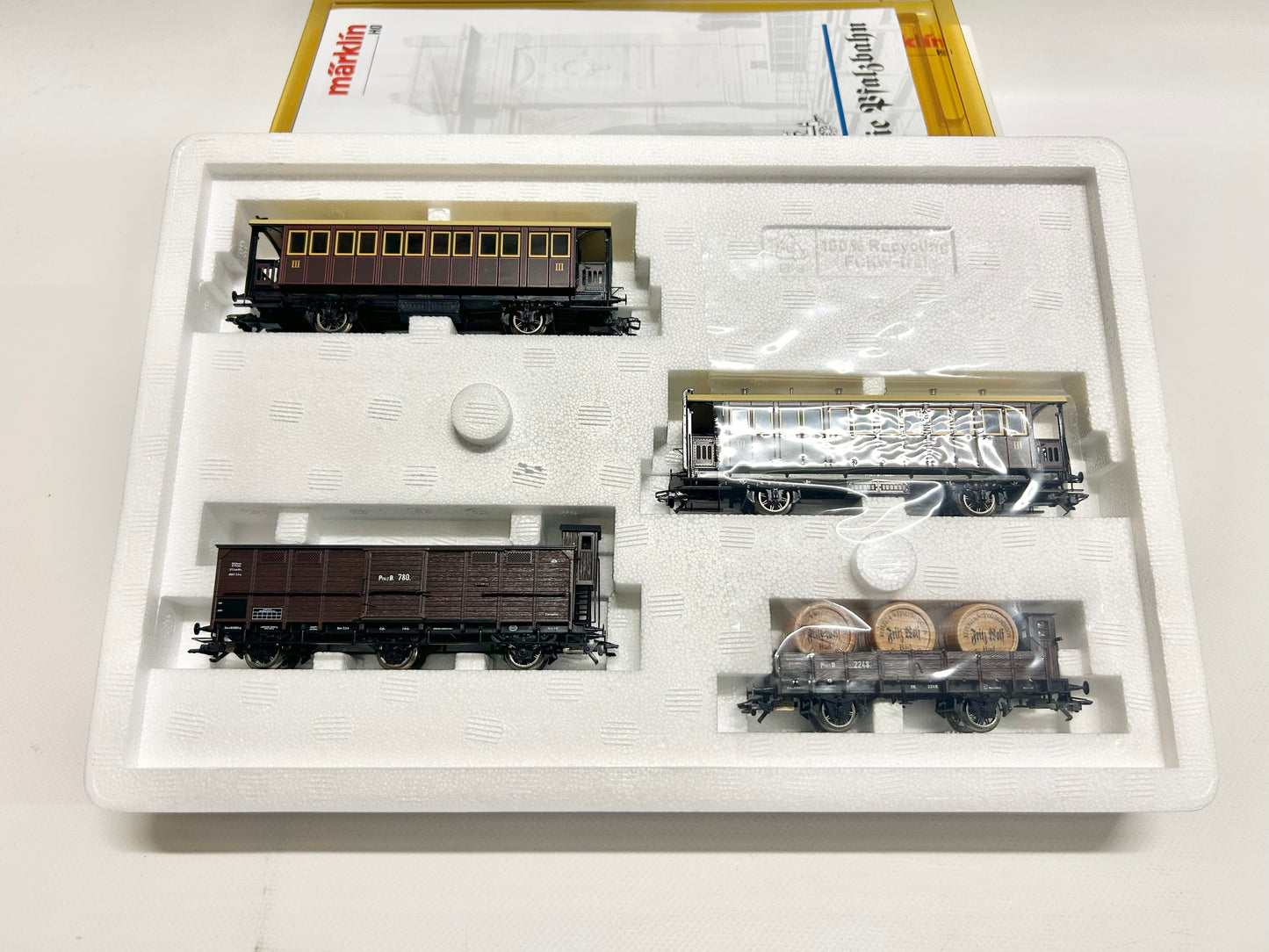 Märklin 43981 Wagen-Set Nebenbahn-Zug der Pfalz-Bahn H0