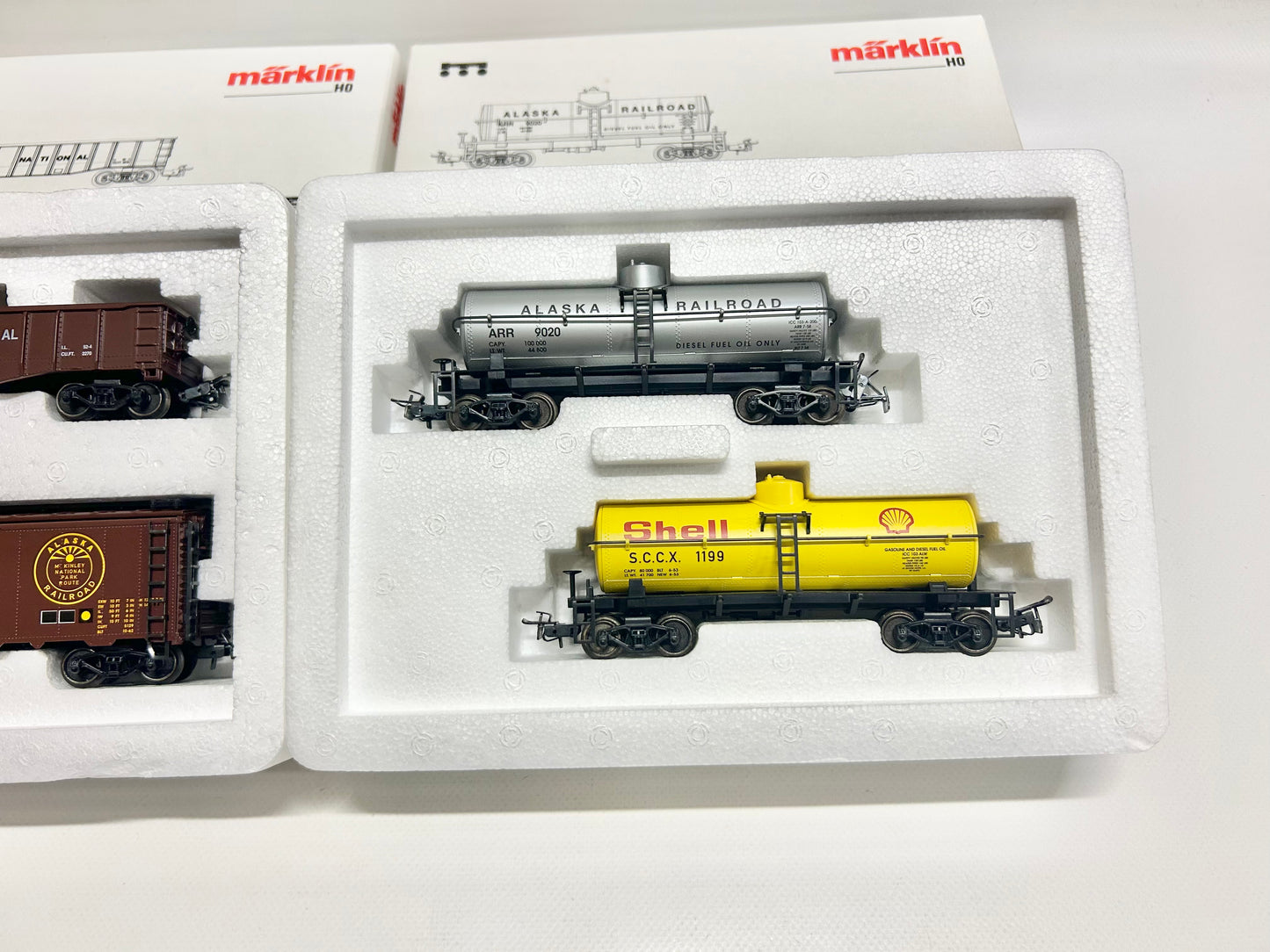 Märklin 4860 & 4861 Wagen-Stes Alaska USA Güterwagen H0