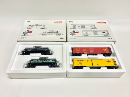 Märklin 4581 & 4579 Wagen-Sets Texas USA Güterwagen H0