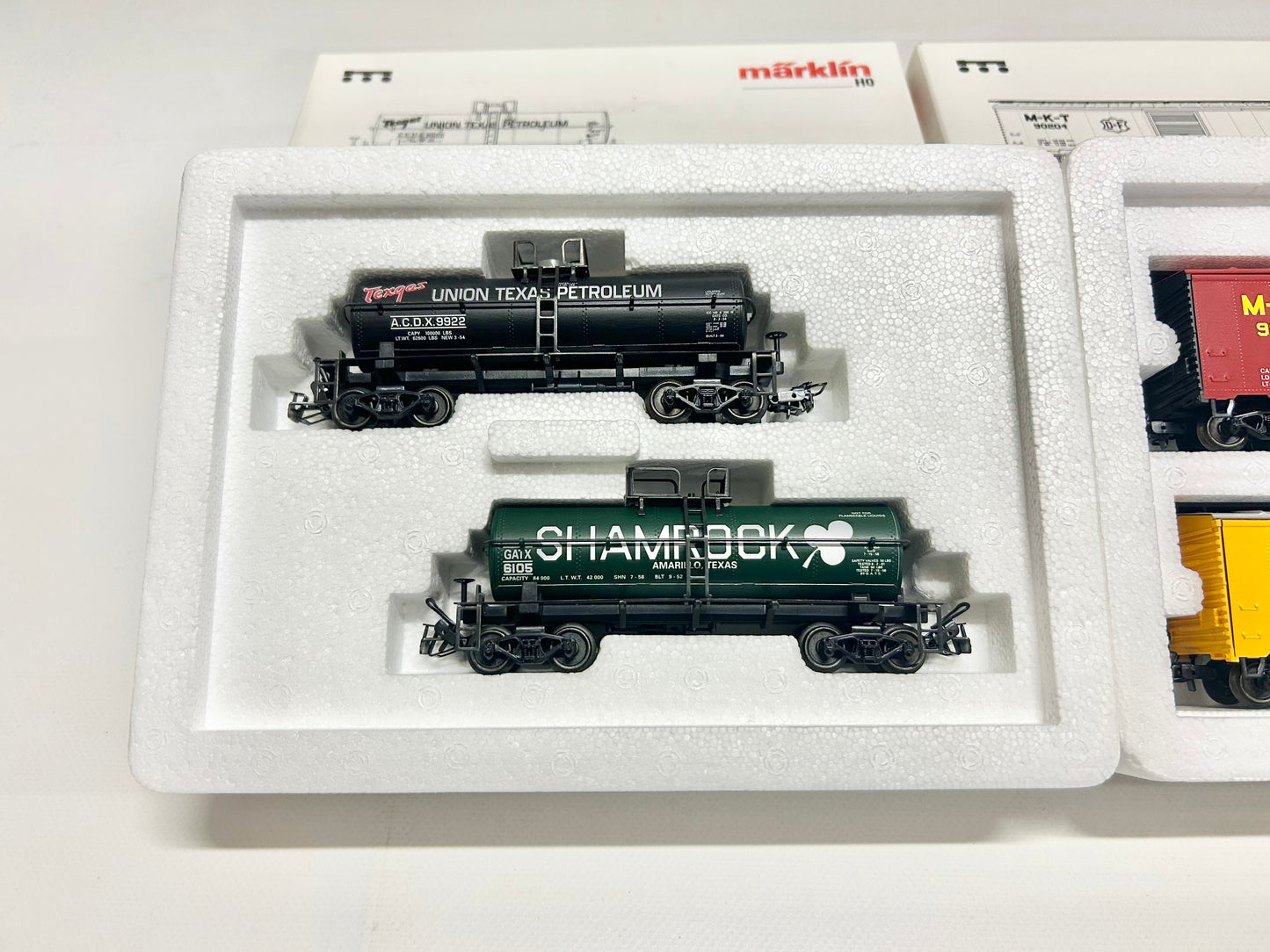 Märklin 4581 & 4579 Wagen-Sets Texas USA Güterwagen H0