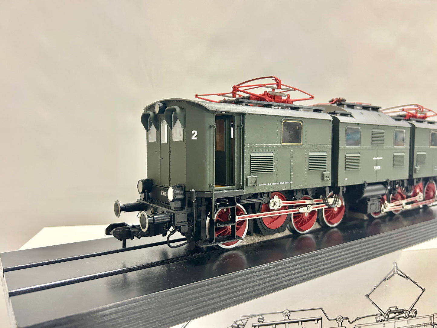 Märklin 55171 Digital + Sound E-Lok E91 08 Schwere Güterzuglokomotive DB Spur 1
