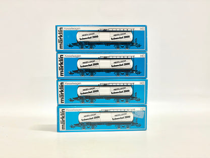 Märklin 4655 Wagen-Set Kesselwagen "Heizöl Leicht Schwechat" *originalverpackt* DB AC H0