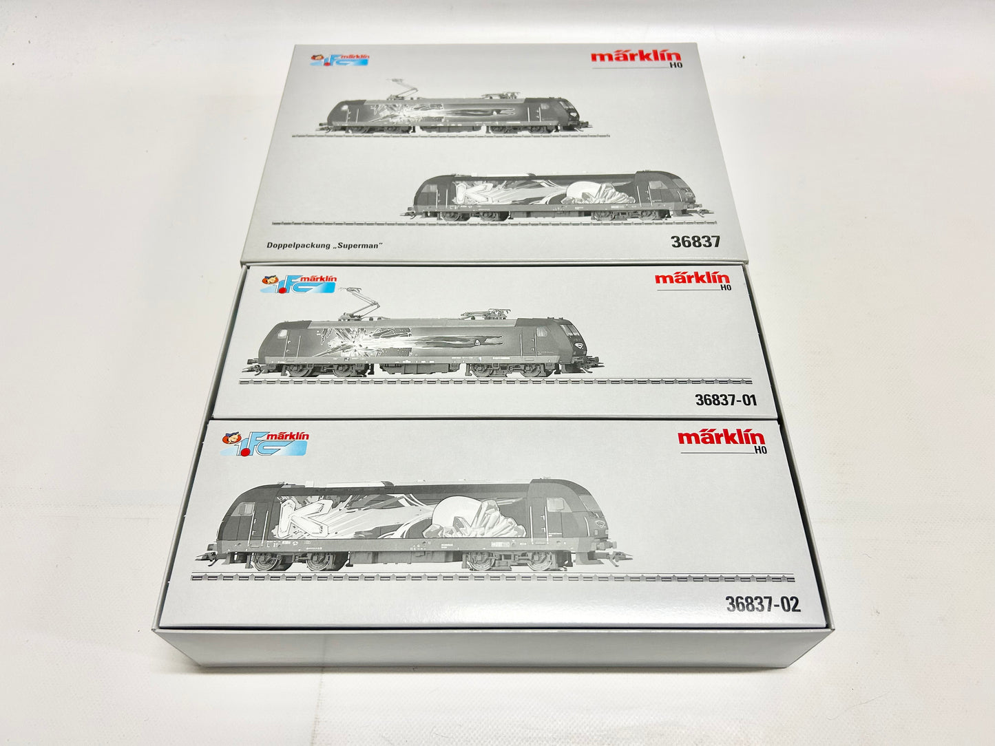 Märklin 36837 Digital Doppelpackung Superman E-Loks H0