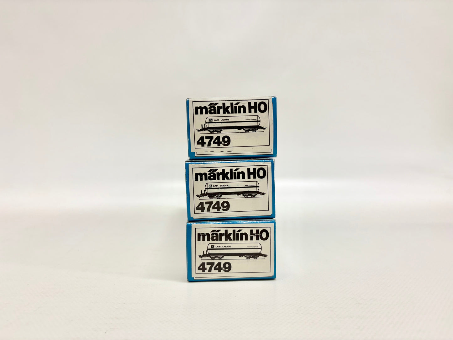 Märklin 3x 4749 Wagen-Set Kesselwagen "L' Air Liquide" *originalverpackt* SNCF AC H0