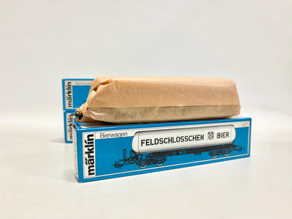 Märklin 3x 4632 Wagen-Set Kesselwagen "Feldschlösschen Bier" SBB AC H0