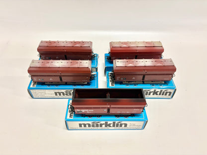 Märklin 4626 & 4624 5x Großgüterwagen DB AC H0