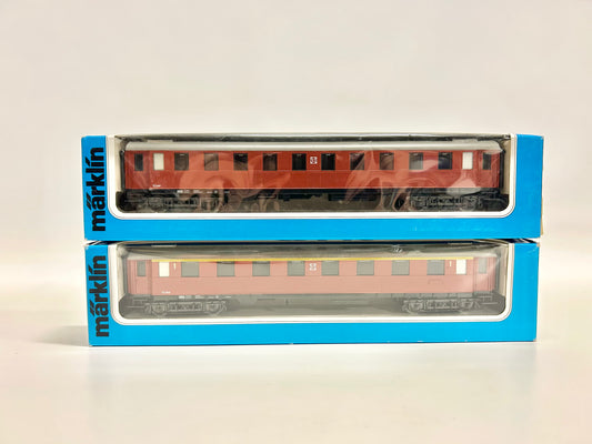 Märklin 4179 & 4178 Schwedische Personenwagen SJ AC H0