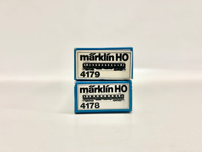 Märklin 4179 & 4178 Schwedische Personenwagen SJ AC H0