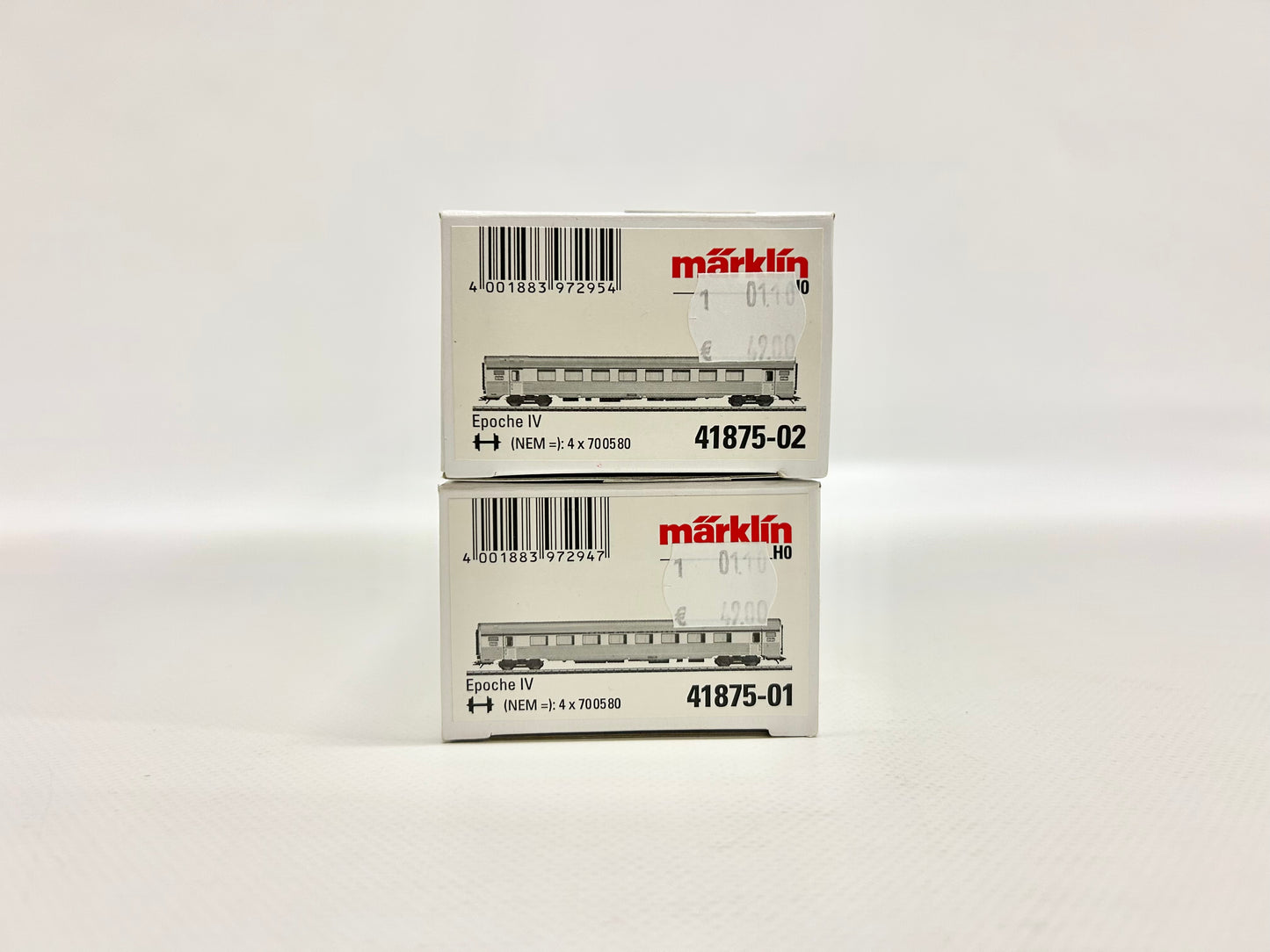 Märklin 41875 2x TEE Schnellzugwagen Personenwagen SNCF AC H0