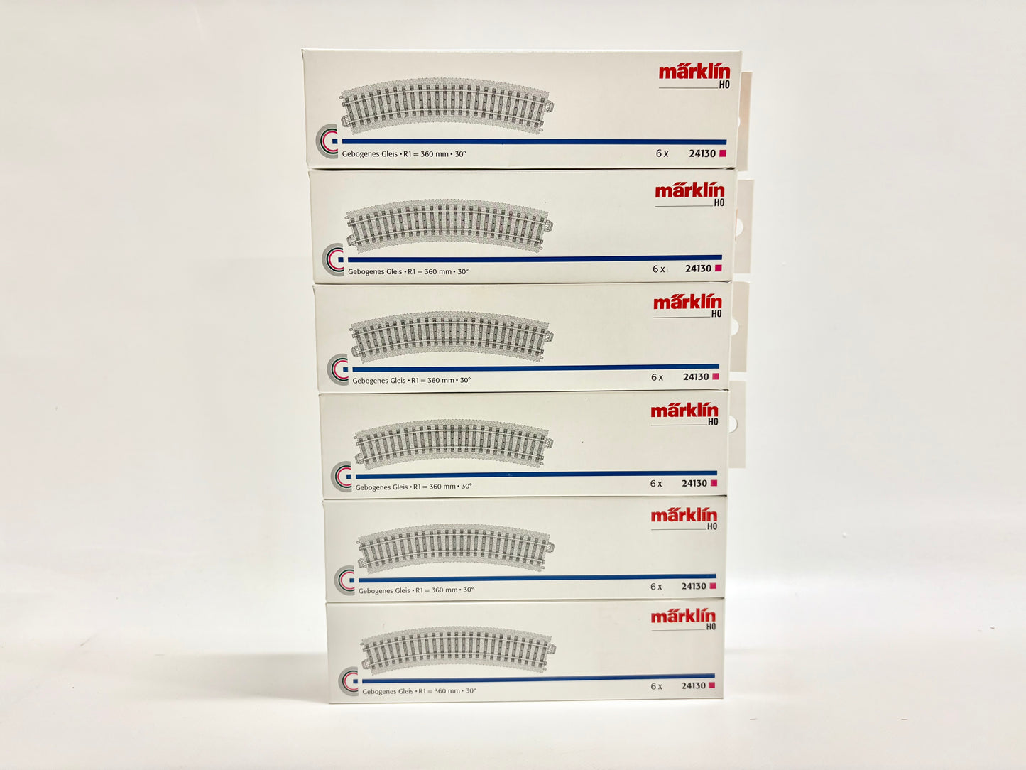 Märklin 36x 24130 C-Gleis Gebogene Gleisstücke R1 AC H0