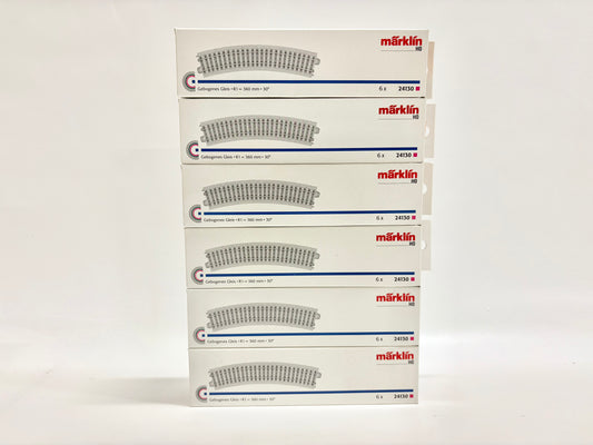 Märklin 36x 24130 C-Gleis Gebogene Gleisstücke R1 AC H0