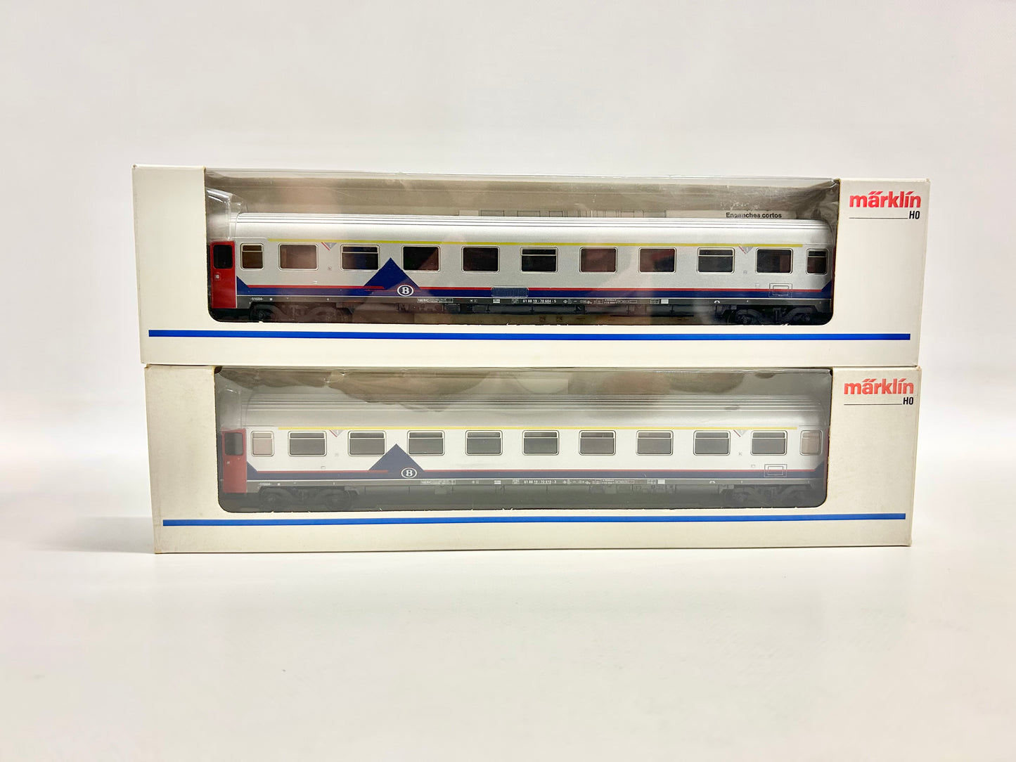 Märklin 2x 4351 Eurofima Schnellzugwagen Personenwagen SNCB AC H0