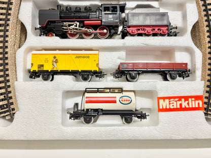 Märklin 3203 Güterzug mit Gleisoval Dampflok Br 24 058 DB AC H0