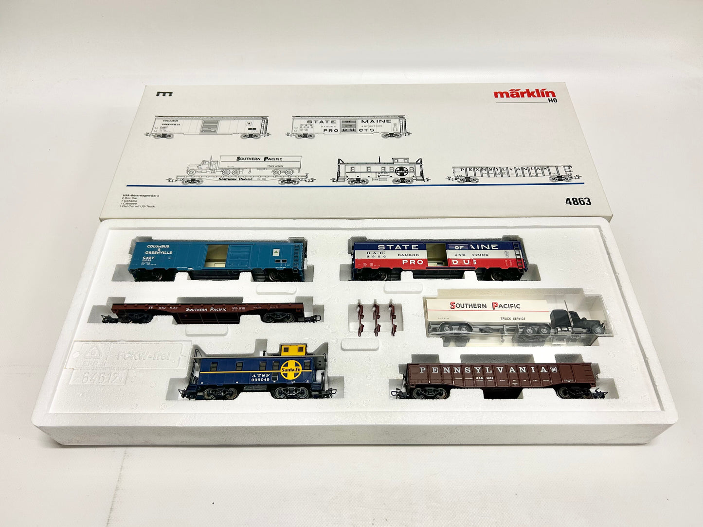 Märklin 4862 Wagen-Set USA-Güterwagen H0