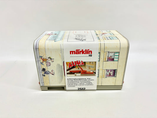 Märklin 2512 ALPHA Ergänzungspackung "Kran" *ungeöffnet* AC H0
