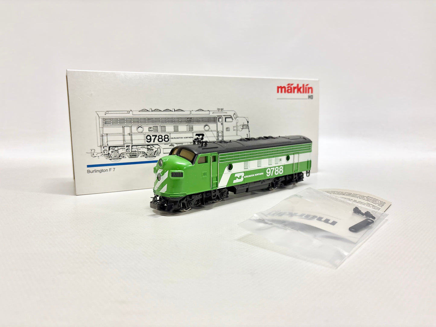Märklin 4181 Diesellok F7 (ohne Antrieb) Burlington Northern AC H0