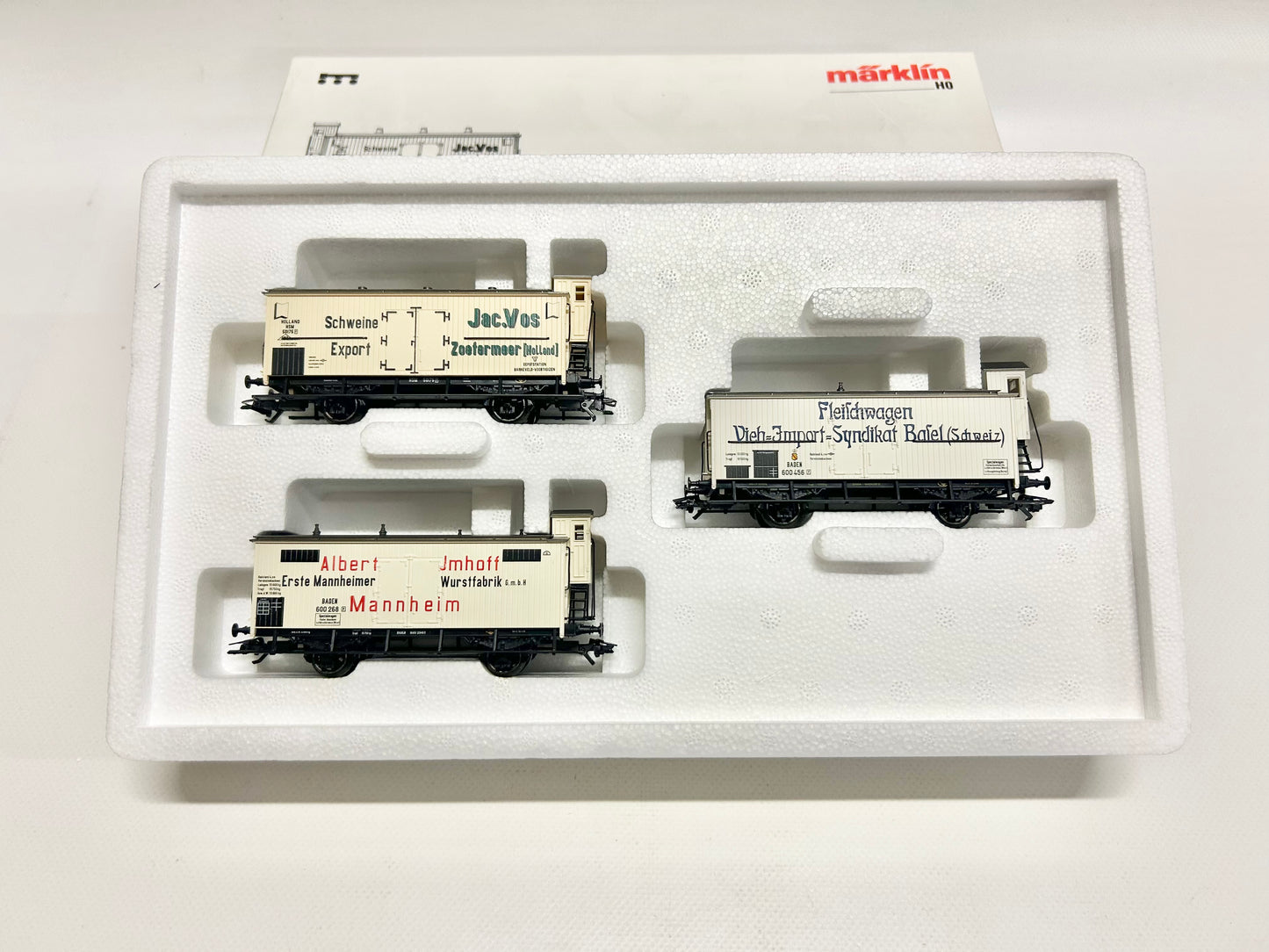 Märklin 48922 Wagen-Set Fleischtransport Güterwagen AC H0