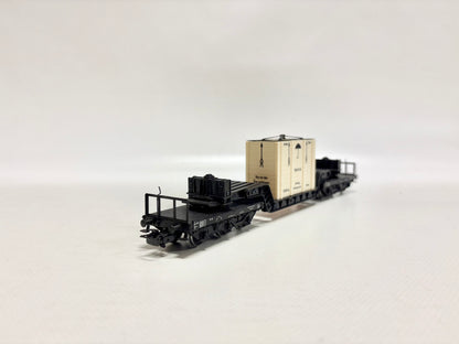 Märklin 4618 Güterwagen Schwerlastwagen mit Transportkiste DB AC H0