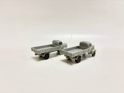 Märklin 2x Mercedes LKW + Halteklammern für 4515 Neiderbordwagen mit LKW Ladung DB AC H0