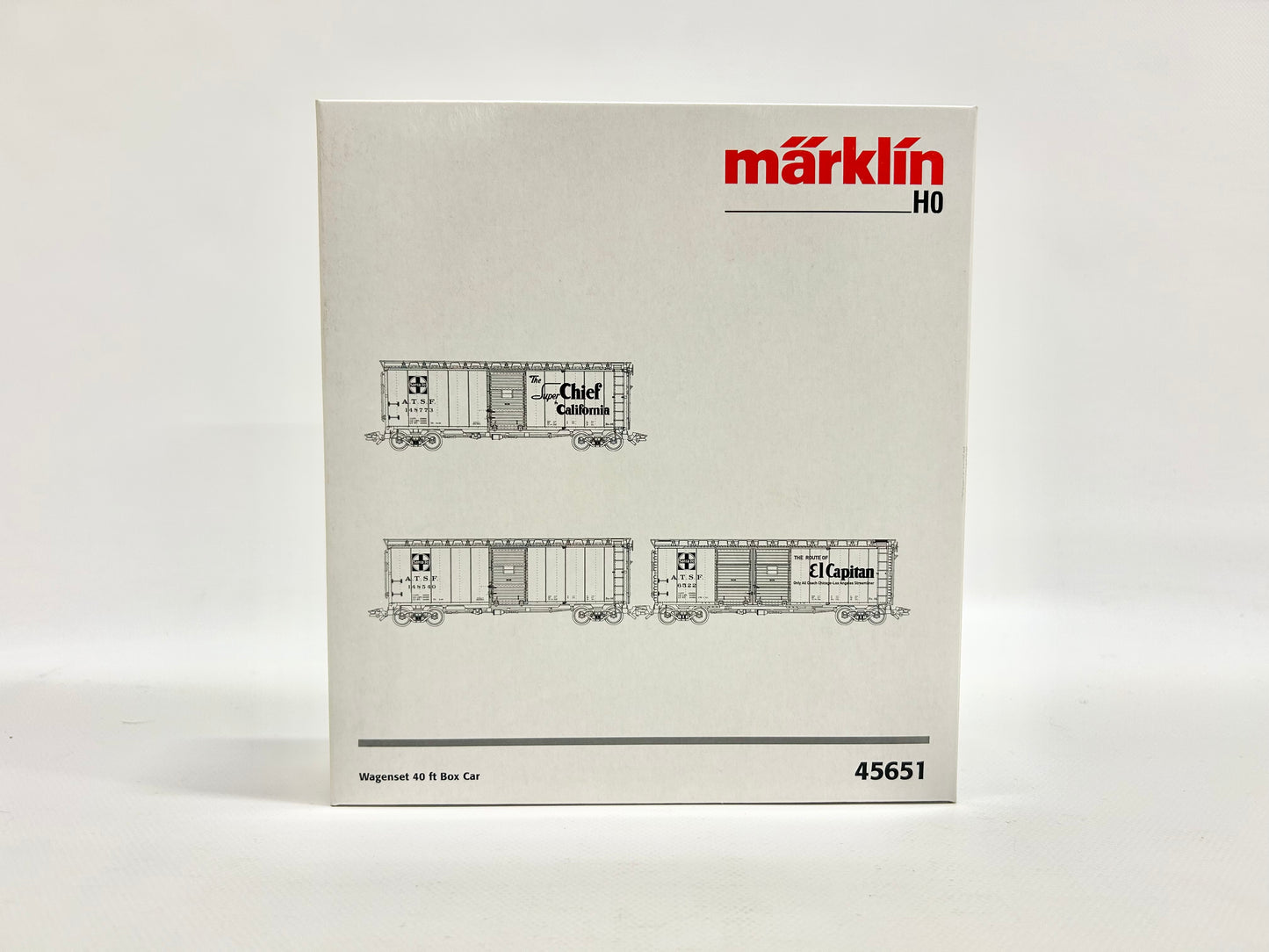 Märklin 45651 Wagen-Set 40ft Box Cars USA Güterwagen H0 BASTLER