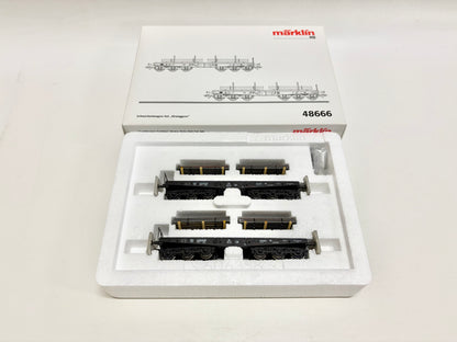 Märklin 48666 Wagen-Set Schwerlastwagen Strangguss DB AC H0