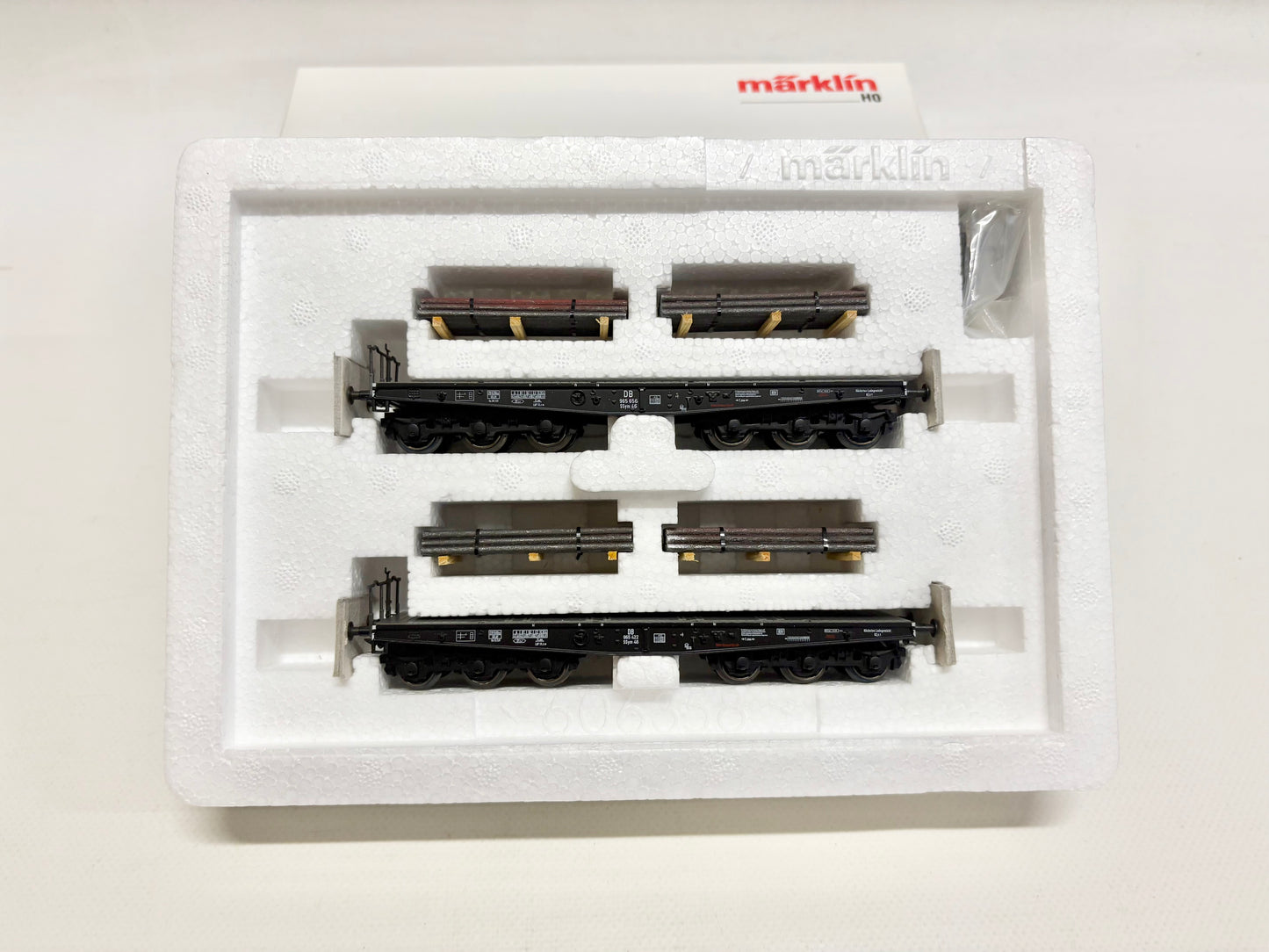 Märklin 48666 Wagen-Set Schwerlastwagen Strangguss DB AC H0