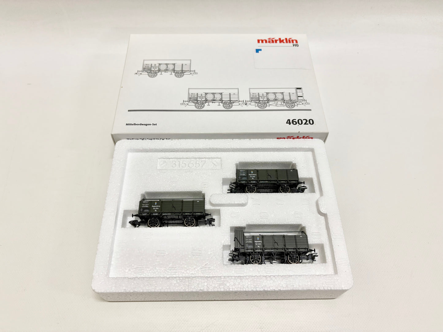 Märklin 46020 Wagen-Set Mittelbordwagen K.Bay.Sts.B. AC H0