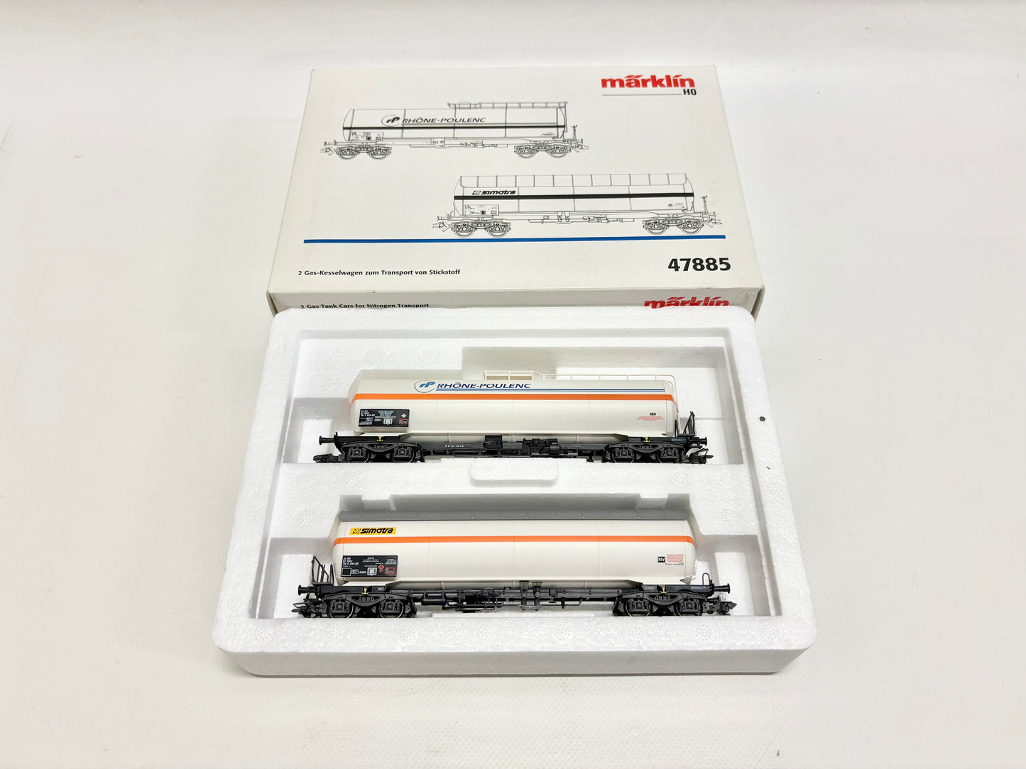 Märklin 47885 Wagen-Set Gas-Kesselwagen DB AC H0