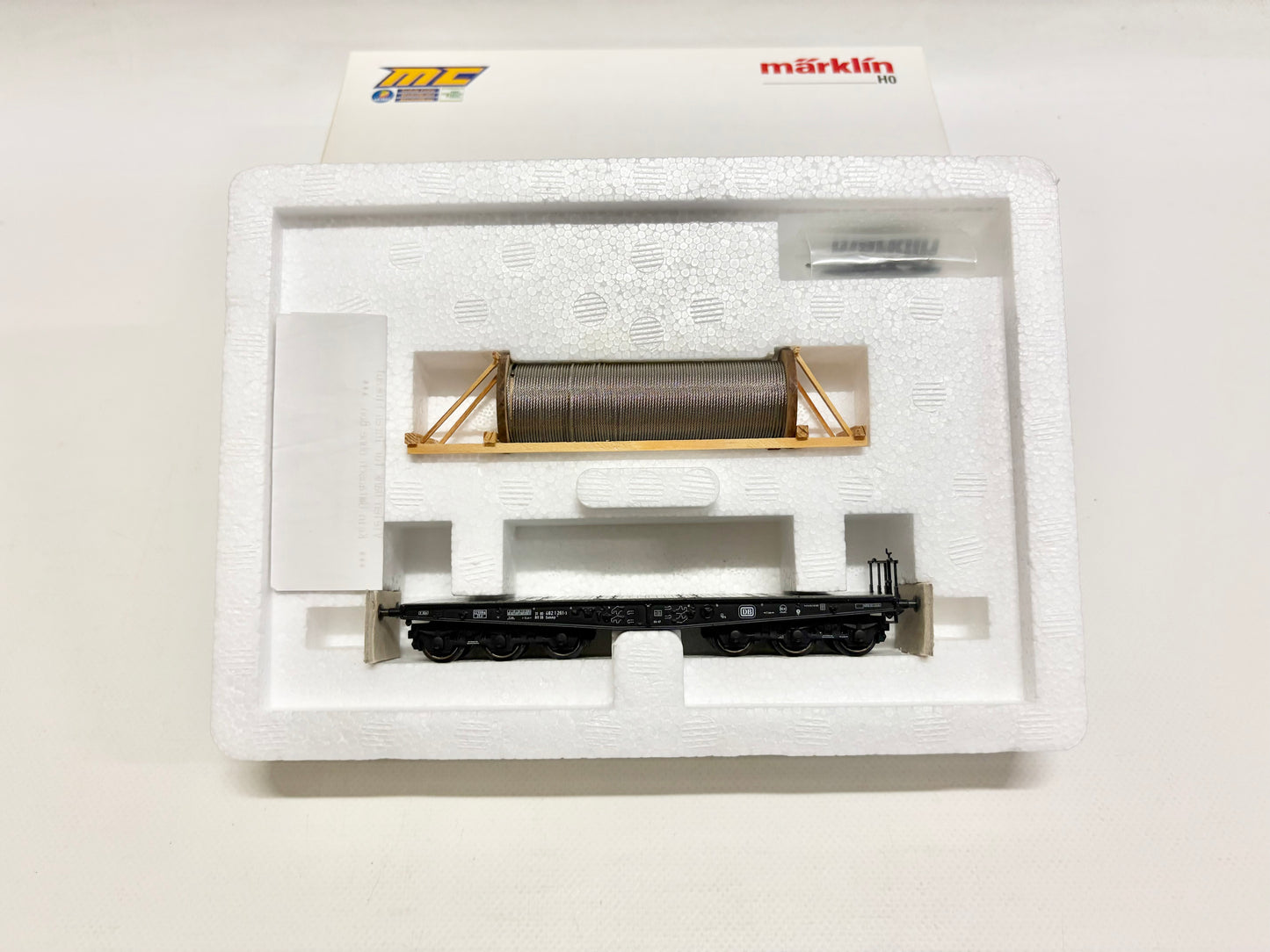 Märklin 48669 Schwerlast-Flachwagen mit Seiltrommel DB AC H0