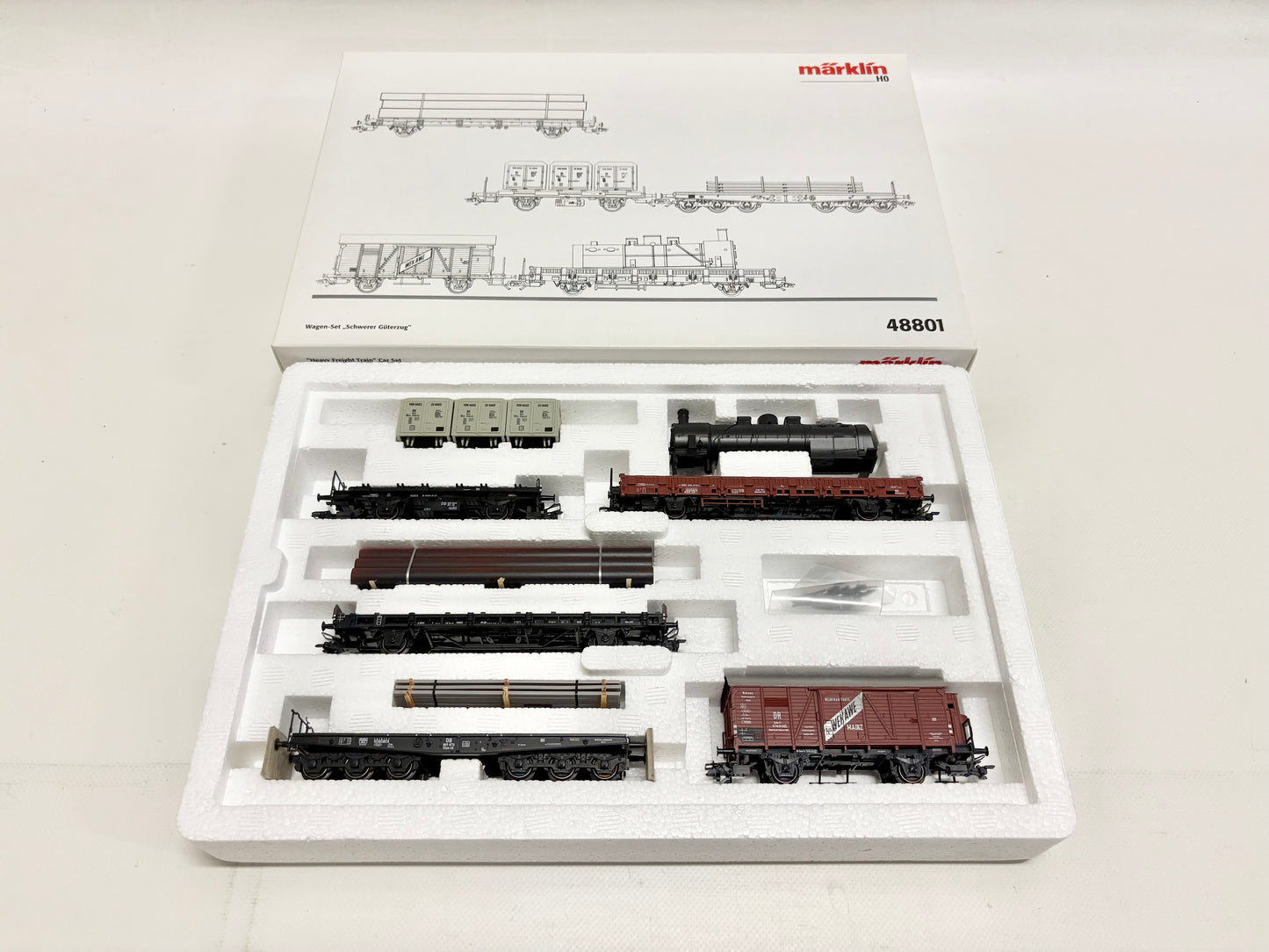 Märklin 48801 Wagen-Set Lokomotivfabrik Güterwagen DB AC H0