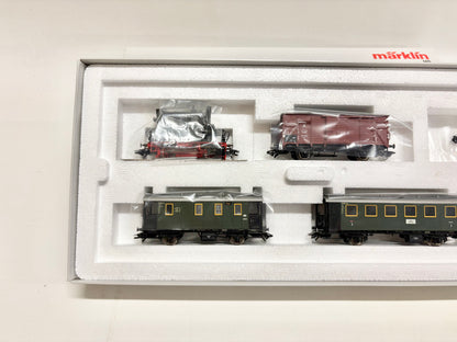 Märklin 26559 Mfx-Digital Nebenbahn Personenzug mit Dampflok Br 98 318 "Glaskasten" DB AC H0