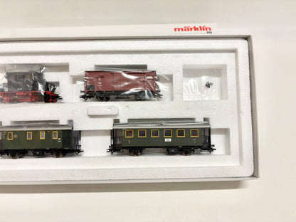 Märklin 26559 Mfx-Digital Nebenbahn Personenzug mit Dampflok Br 98 318 "Glaskasten" DB AC H0