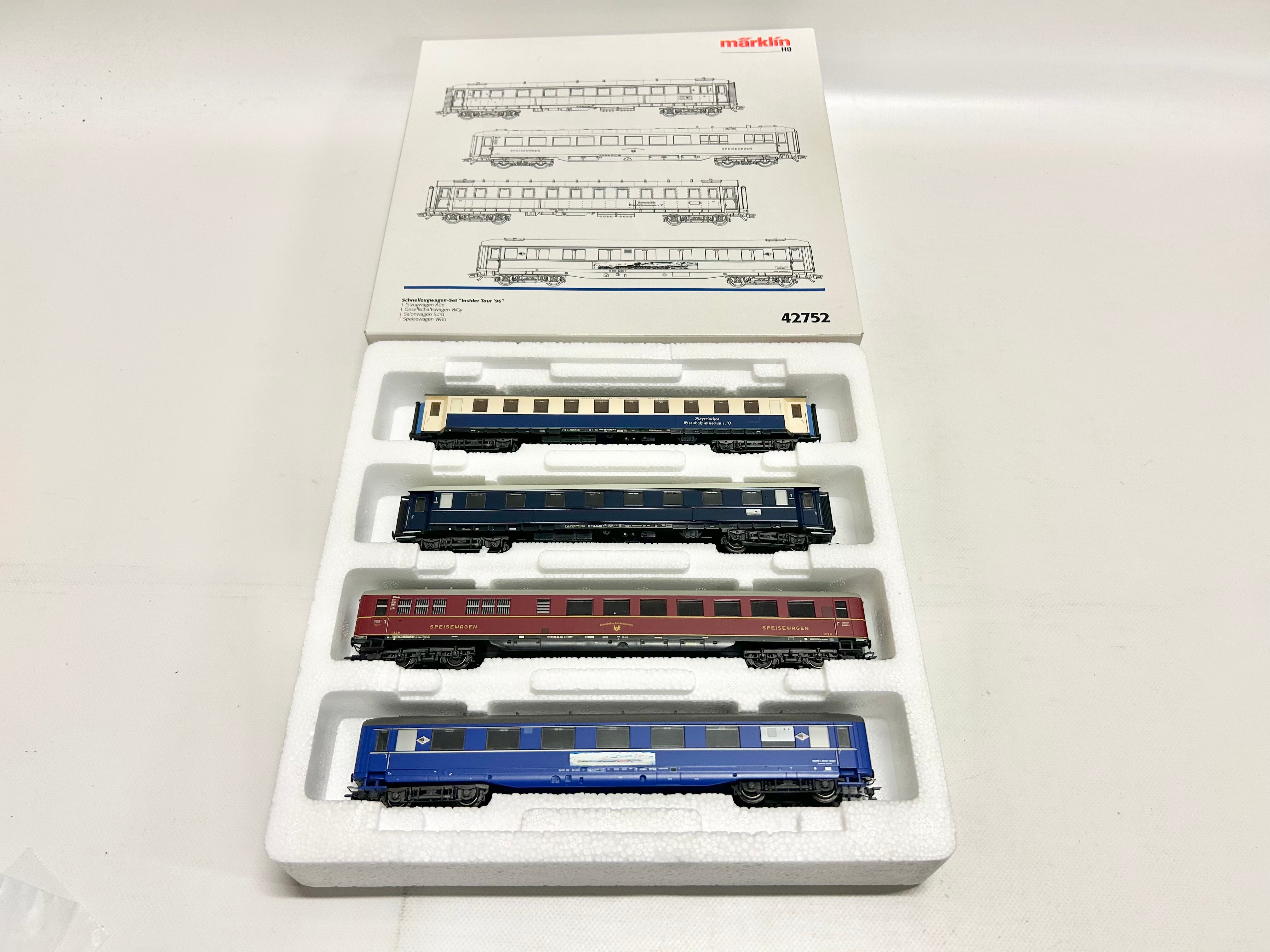 Märklin 42752 Wagen-Set Insider Tour 96 Personenwagen H0 – secondplay