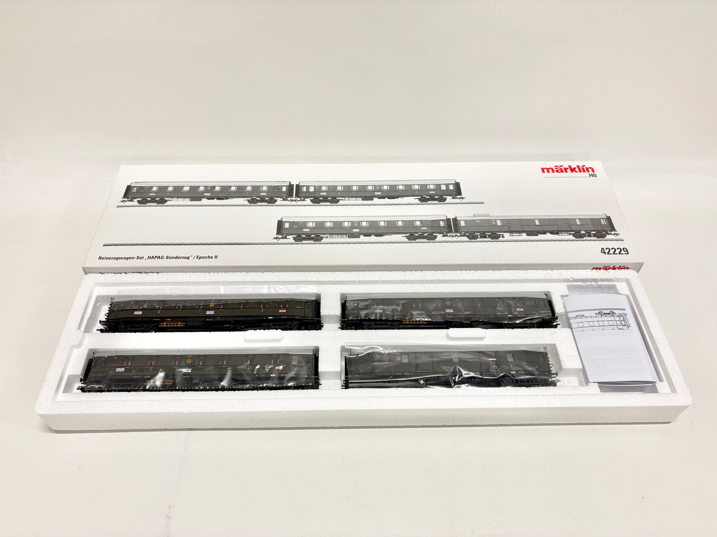 Märklin 42229 Personenwagen-Set "Hapag Lloyd" DRG AC H0