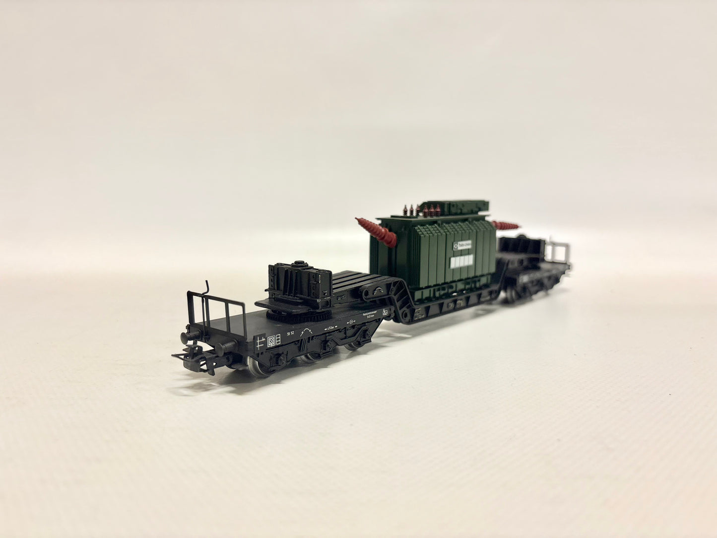 Märklin 4618 Güterwagen Schwerlastwagen mit Transformator DB AC H0