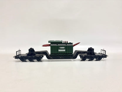 Märklin 4618 Güterwagen Schwerlastwagen mit Transformator DB AC H0