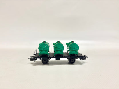 Primex 4585 Güterwagen Behältertragewagen grün DB AC H0