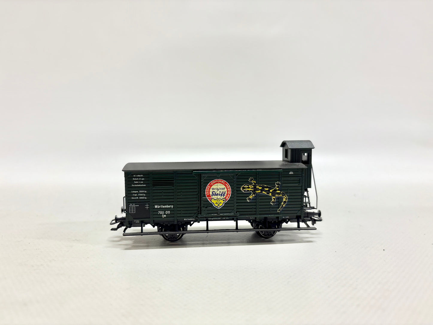 Märklin 48806 Güterwagen gedeckt mit Bremserhaus "Steiff" K.W.St.E. AC H0