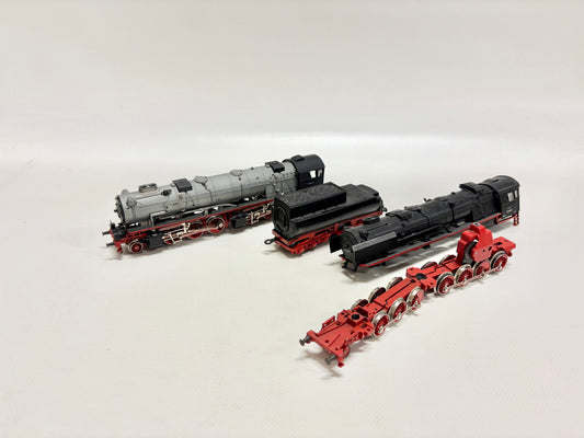 Märklin 3102 Dampflok Br 53 Bastler Konvolut Fahrwerk Gehäuse Tender DB AC H0