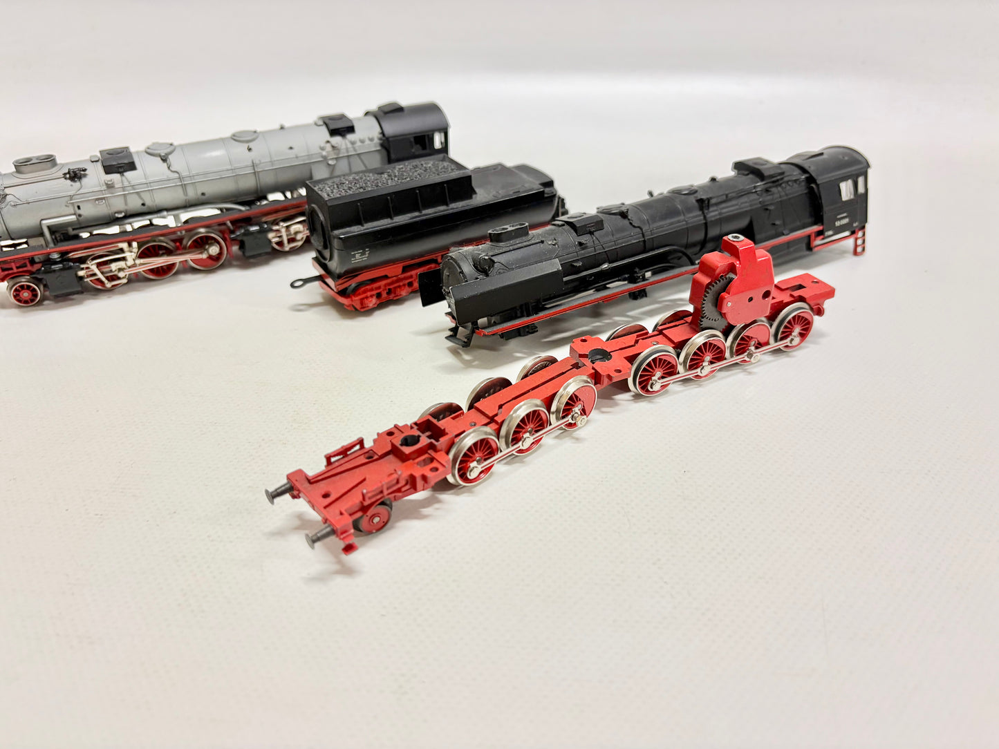 Märklin 3102 Dampflok Br 53 Bastler Konvolut Fahrwerk Gehäuse Tender DB AC H0