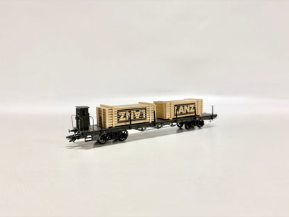 Märklin 46281 Flachwagen mit LANZ-Überseekisten K.Bay.Sts.B AC H0