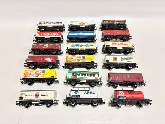 Märklin 18x Werbewagen Güterwagen DB H0 Konvolut