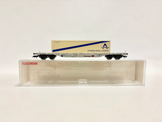 Fleischmann 5246K Containertragwagen Thyssen DB DC H0