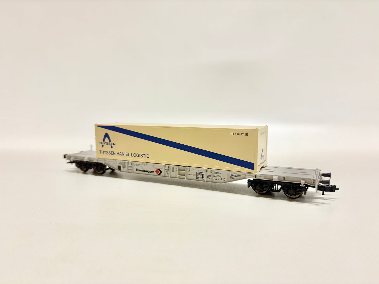Fleischmann 5246K Containertragwagen Thyssen DB DC H0