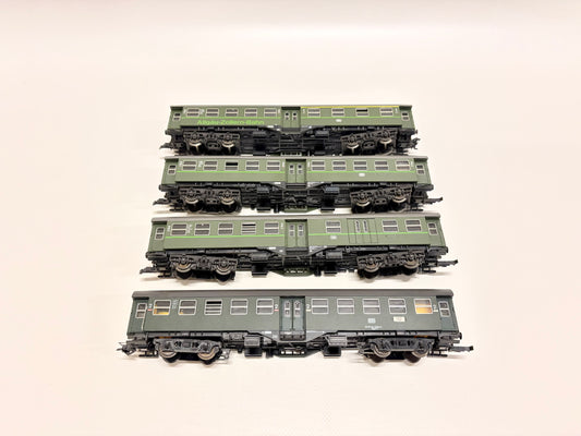 Roco 4x Personewagen Umbauwagen Allgäu-Zollern-Bahn DB H0