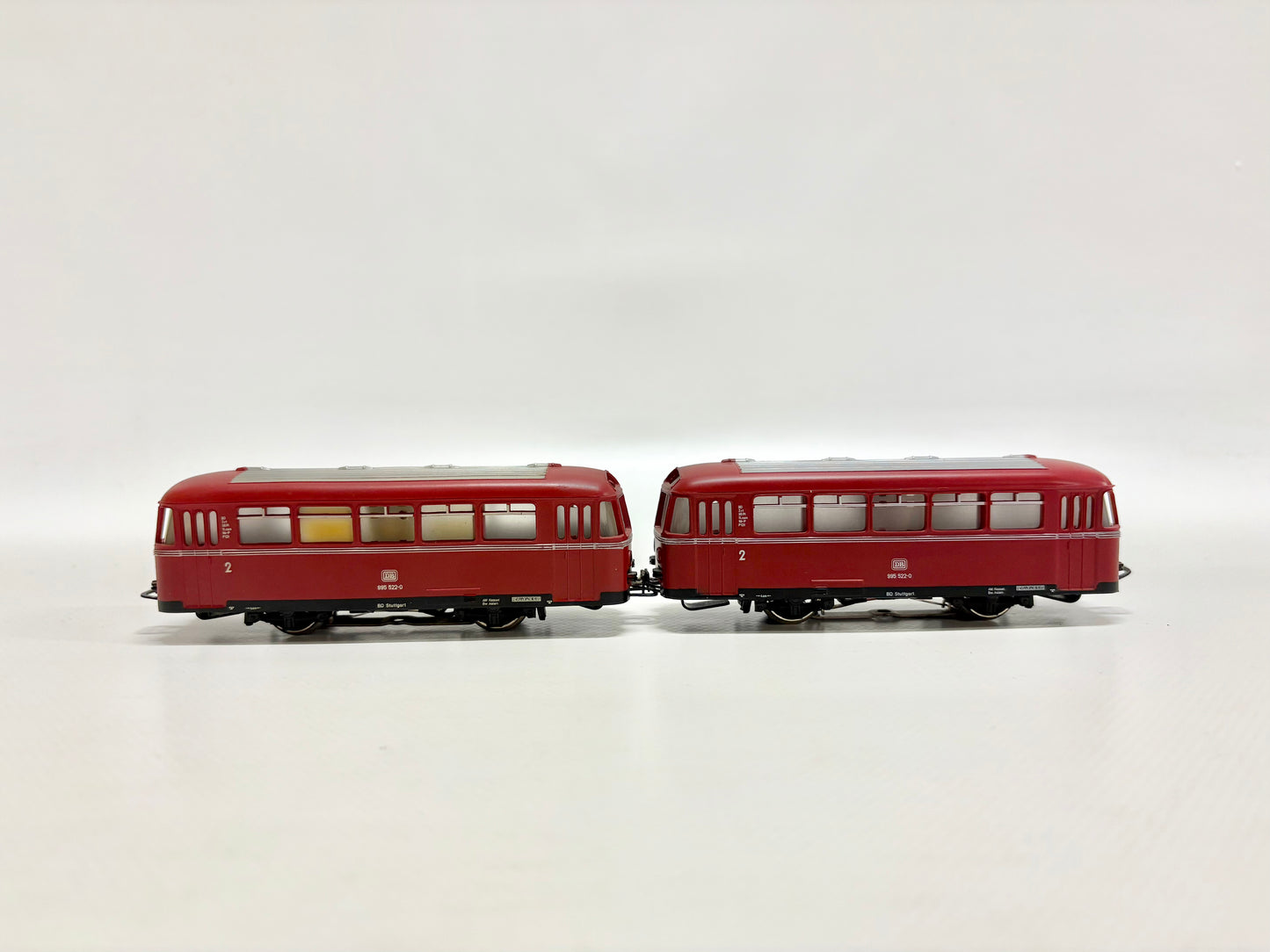 Märklin 2x 4018 Schienenbus-Beiwagen DB AC H0