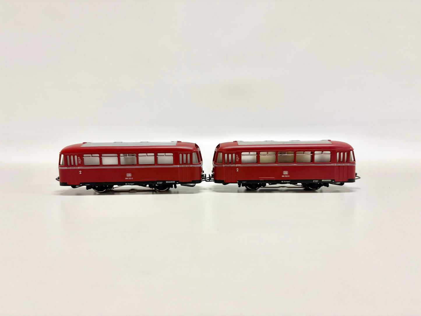 Märklin 2x 4018 Schienenbus-Beiwagen DB AC H0