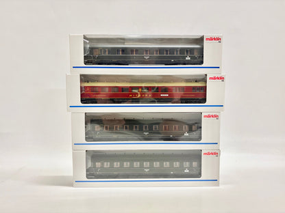 Märklin 43221 43241 43231 Schürzenwagen Personenwagen DR AC H0