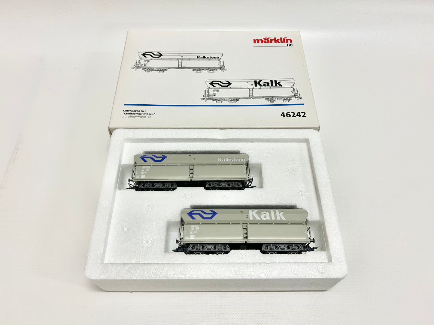 Märklin 46242 Wagen-Set Güterwagen Großraumkalkwagen NS AC H0