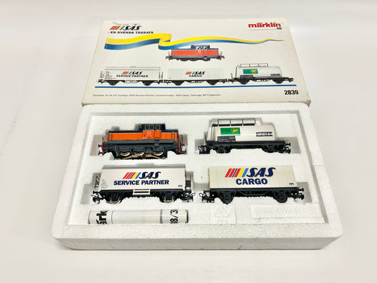 Märklin 2839 Zugpackung Schwedischer Güterzug SJ AC H0